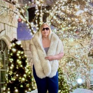 Extra Long Fox Fur Stole Vintage Hollywood Glamour Holiday Party Beautiful 😍